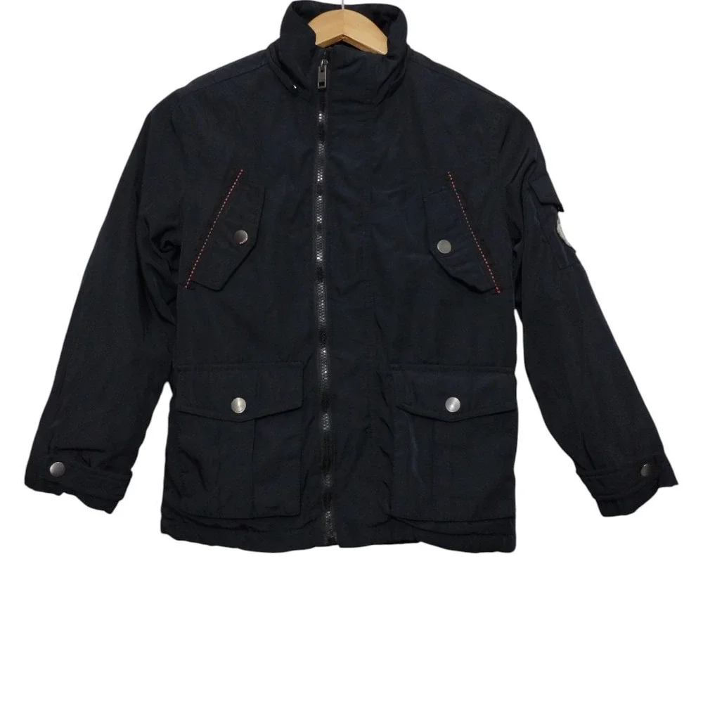Diesel Kids 8 Winter Jacket Soft Sherpa Lined Full Zip Button Pocket (NO HOODIE)